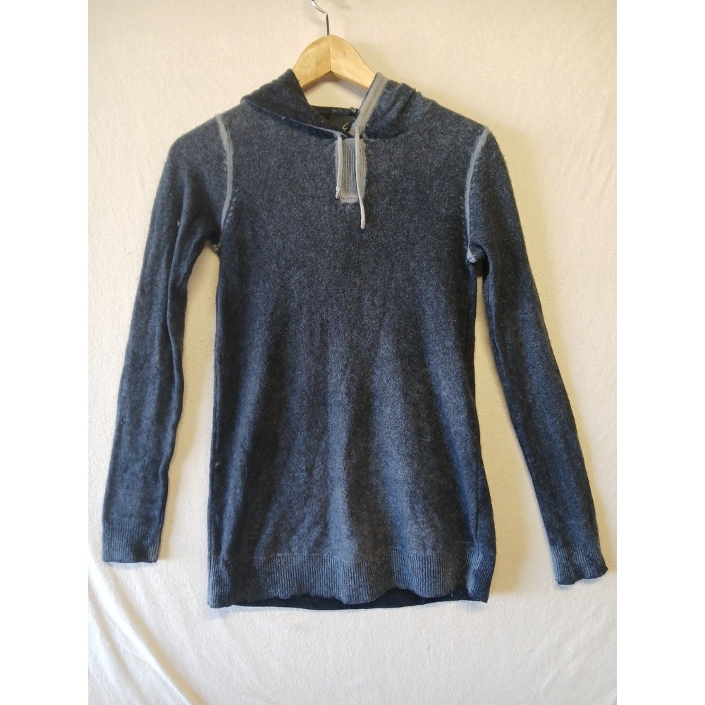 Line The Label Xs Cashmere Wool Hooded Long Sleeve Womens Quiet Luxery Old Money